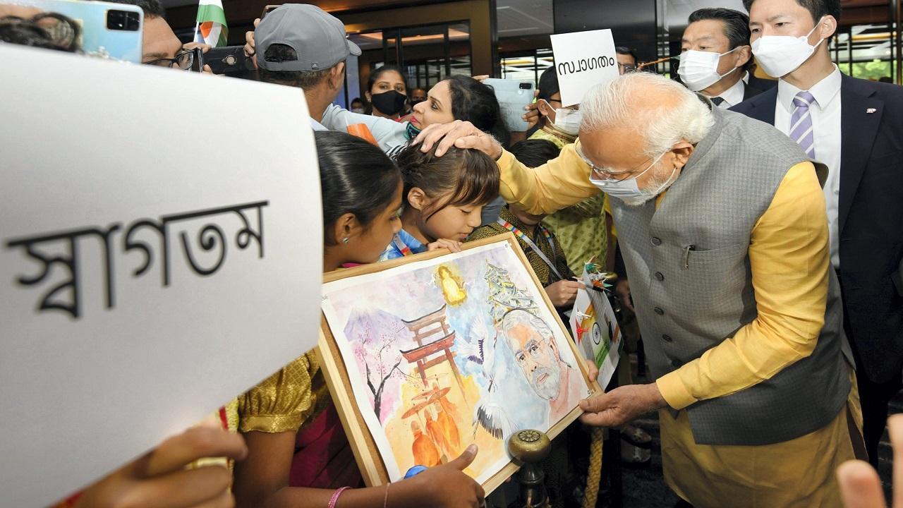 PM Modi in Tokyo: His Hindi interaction with Japanese kid goes viral